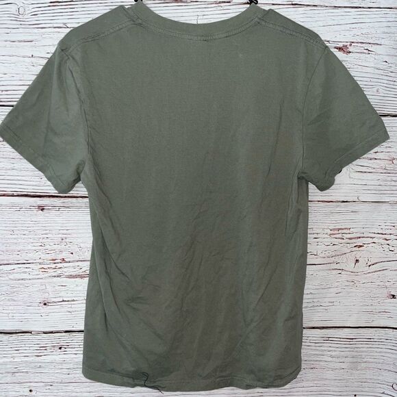 Women’s Short Sleeve Green Graphic T-Shirt - Picture 3 of 4